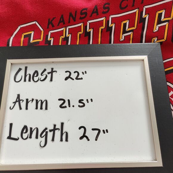 Vintage Kansas City Chiefs NFL Football Graphic Pullover Hoodie Mens Large USA - Picture 6 of 6